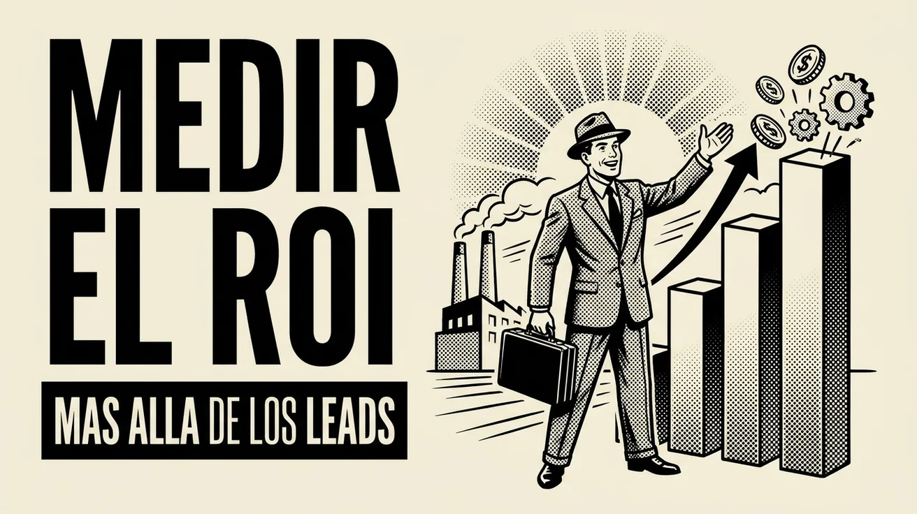 Cómo medir el ROI de marketing en manufactura (más allá de los leads)
