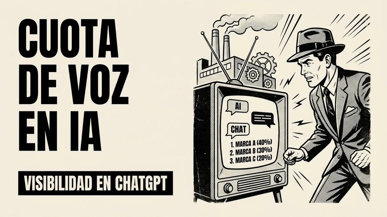 Cuota de Voz en IA para Fabricantes: Cómo Medirla y Ganar Visibilidad en las Búsquedas con IA