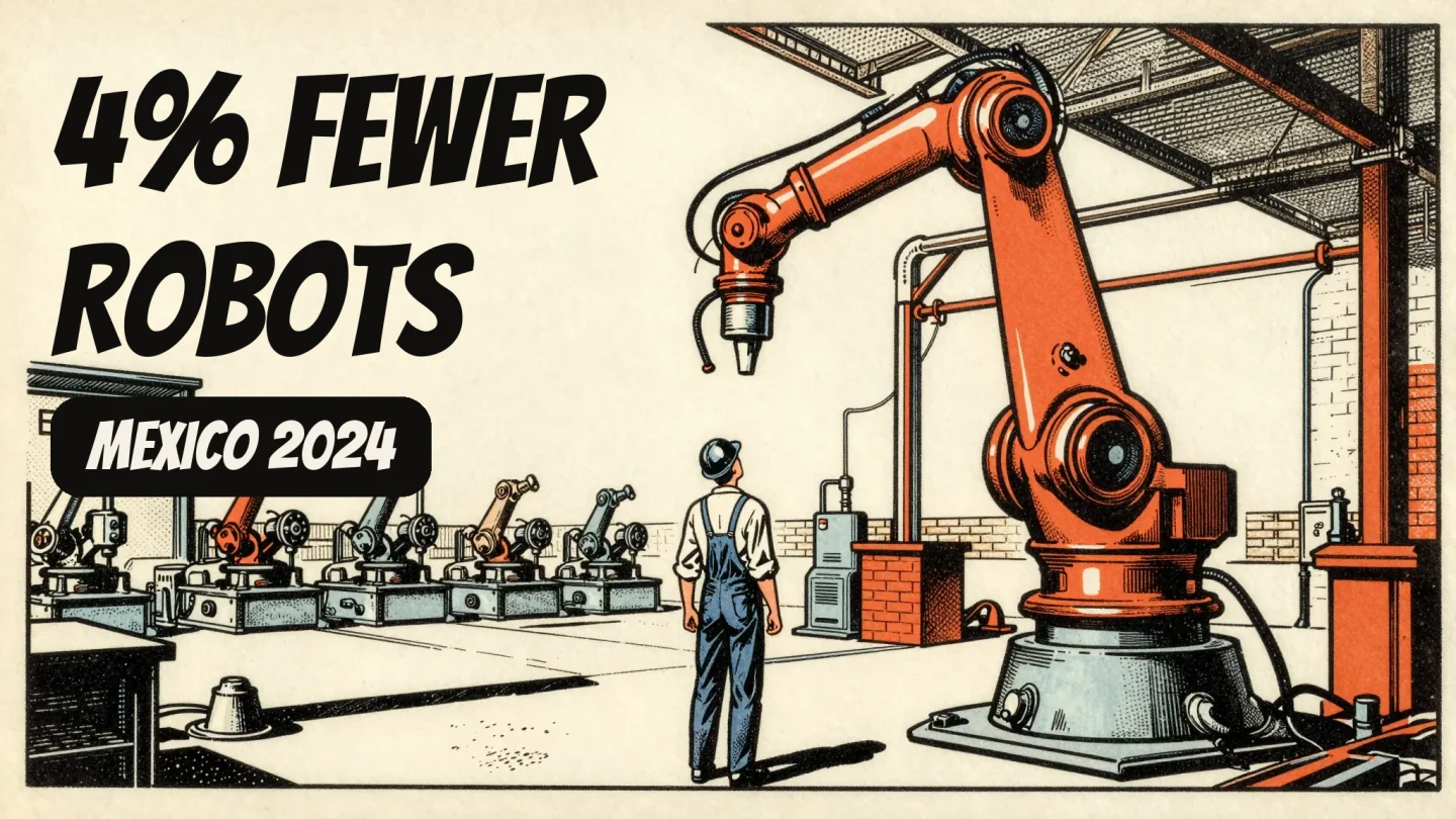 Mexico Installed 4% Fewer Industrial Robots in 2024. The Gap Is the Opportunity.