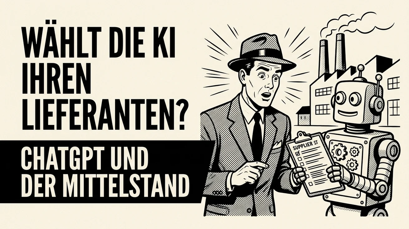 Wie KI-Assistenten Ihre Lieferanten auswählen: ChatGPT, Claude, Perplexity und der Mittelstand