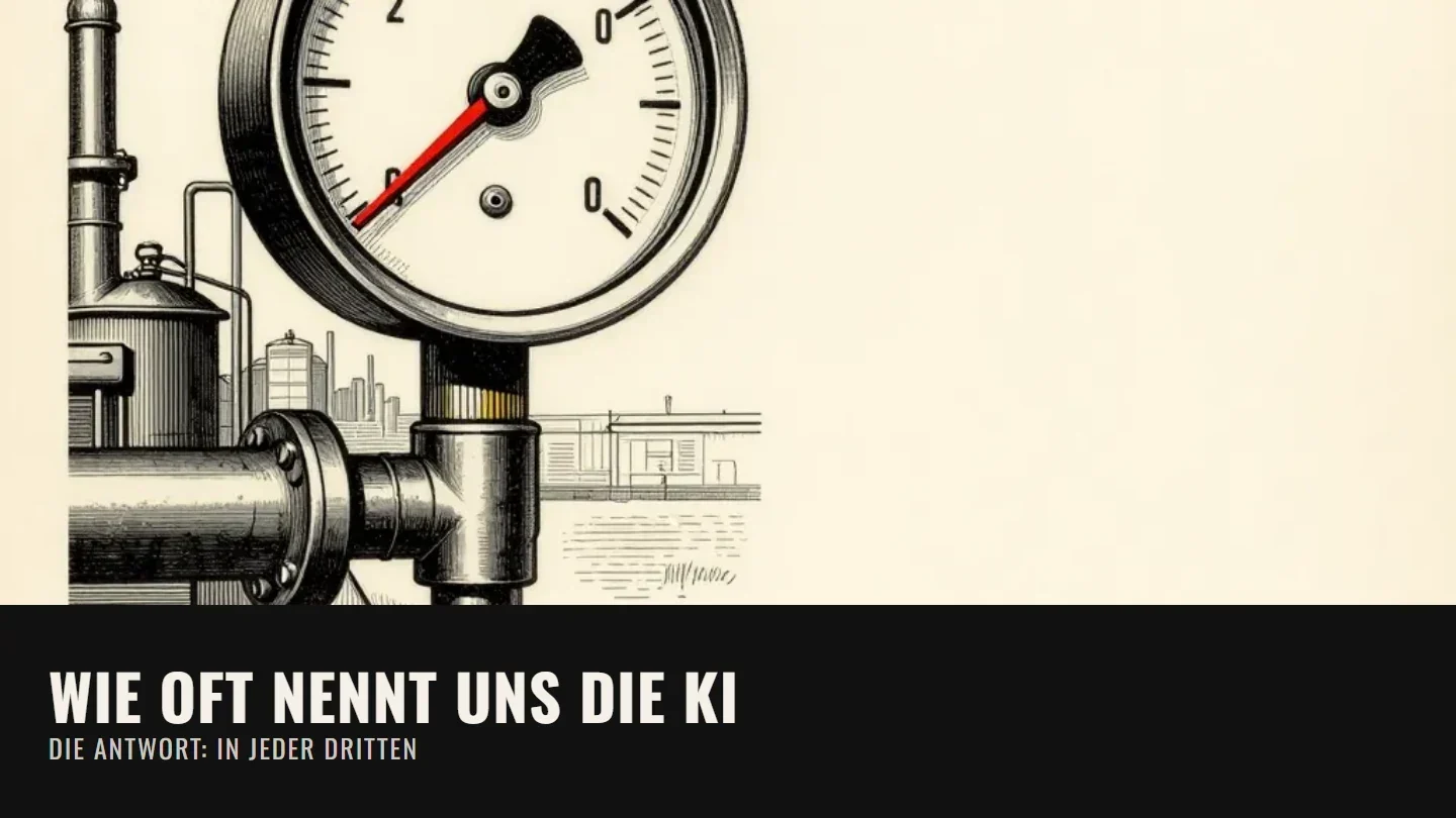 Wir haben gemessen, wie oft die KI uns nennt. Die Antwort: in jeder dritten.