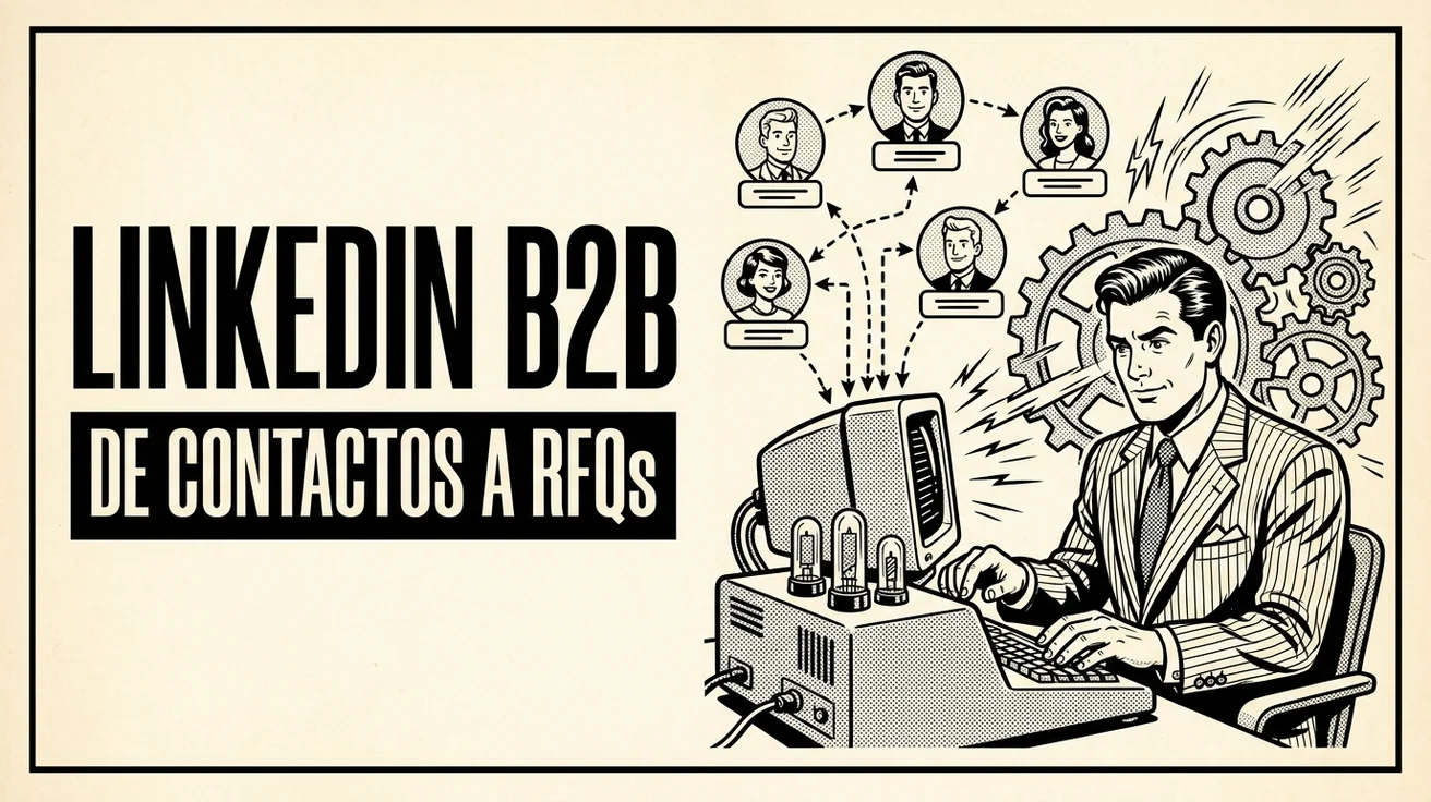 LinkedIn para equipos de ventas industriales: de contactos a RFQs reales