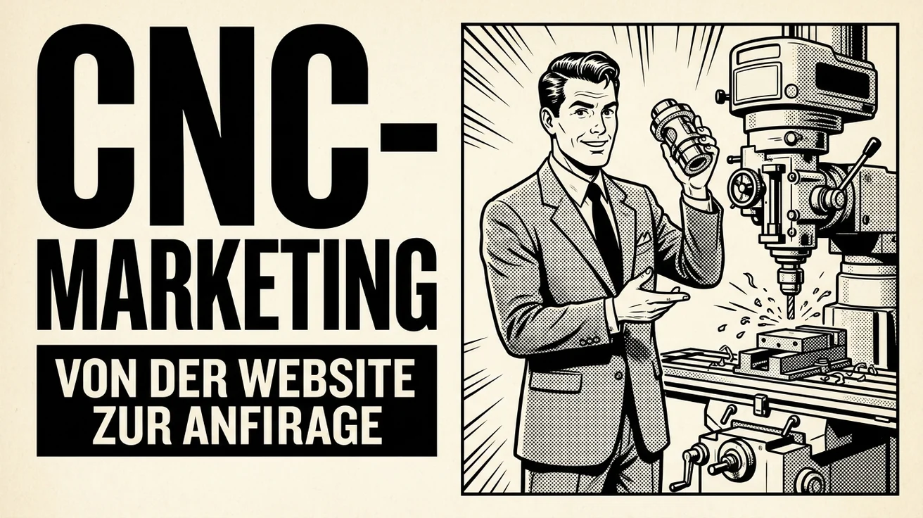 Marketing für CNC-Zerspanungsbetriebe: Von der Website zur gewonnenen Anfrage