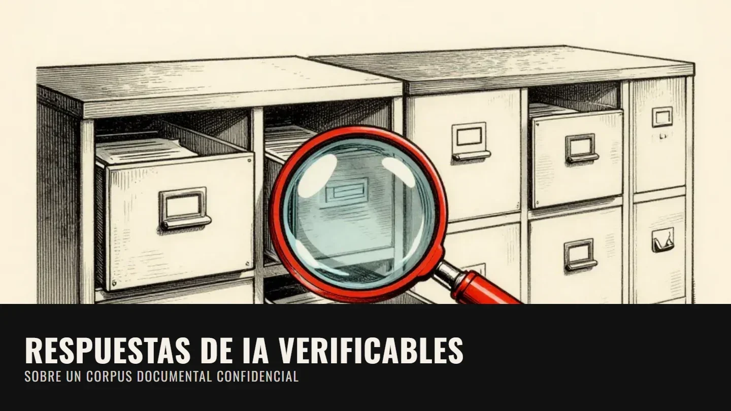 Respuestas de IA verificables sobre un corpus documental confidencial